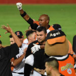 Willson Contreras recibió a su familia en la Serie Mundial