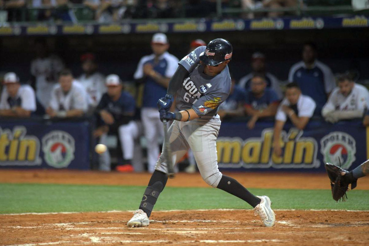 Tigres cortó racha de Caribes con jonrón de Yonathan Mendoza