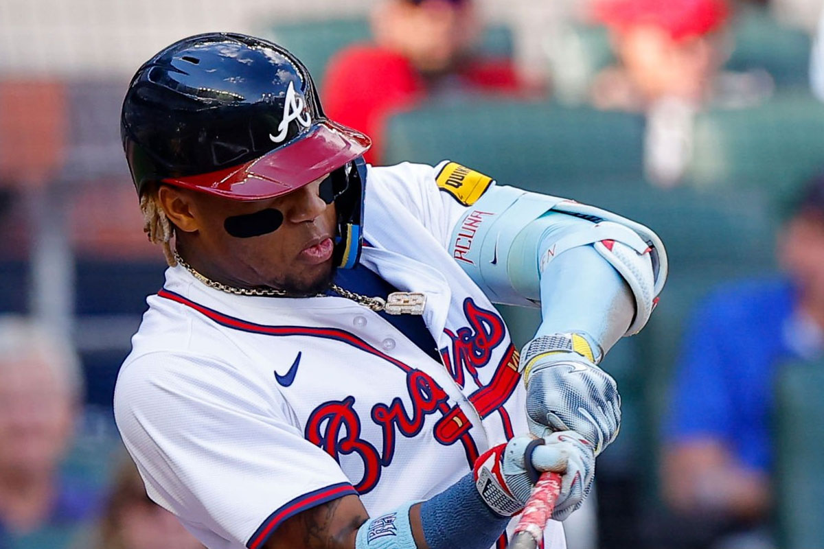 Ronald Acuña Jr. sacó la bola en su primer juego de rehabilitación