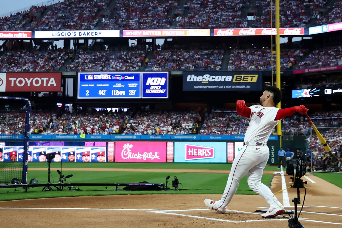 Willson Contreras batalló hasta semifinales en el Derby de Jonrones