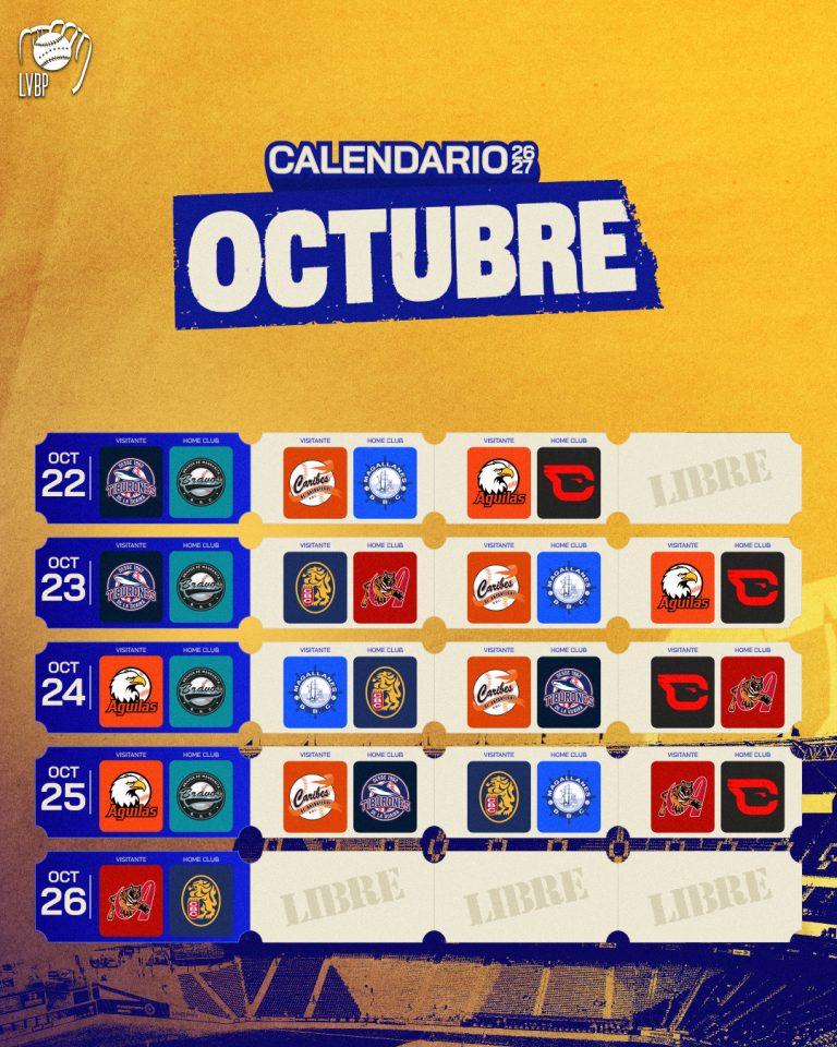 Calendario LVBP 2026-27