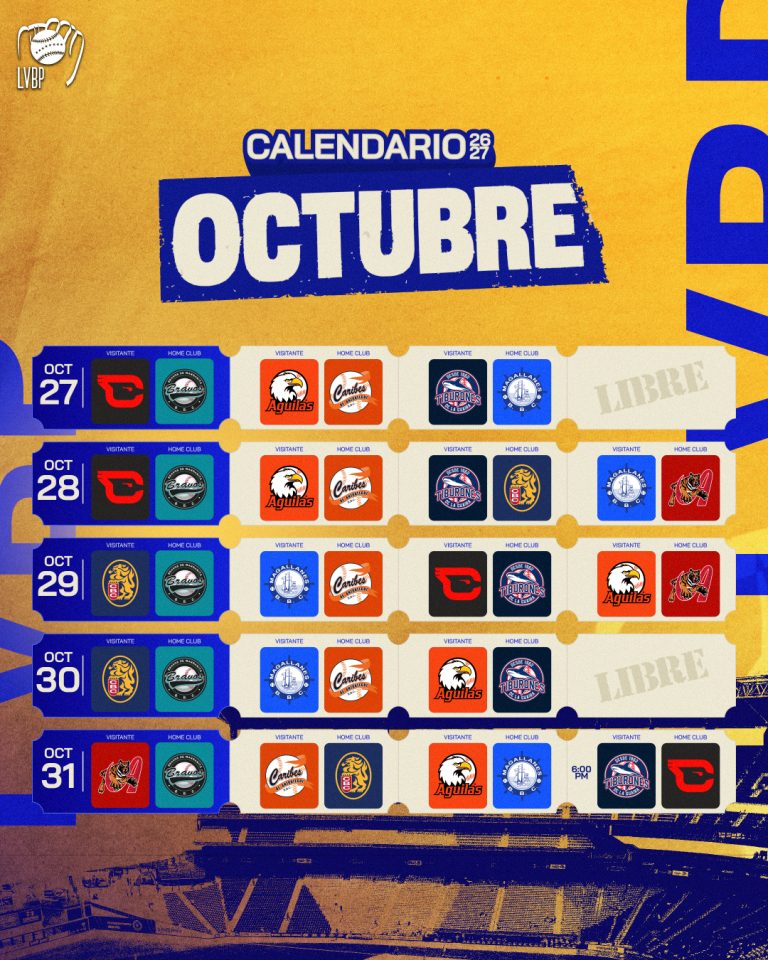 Calendario LVBP 2026-27