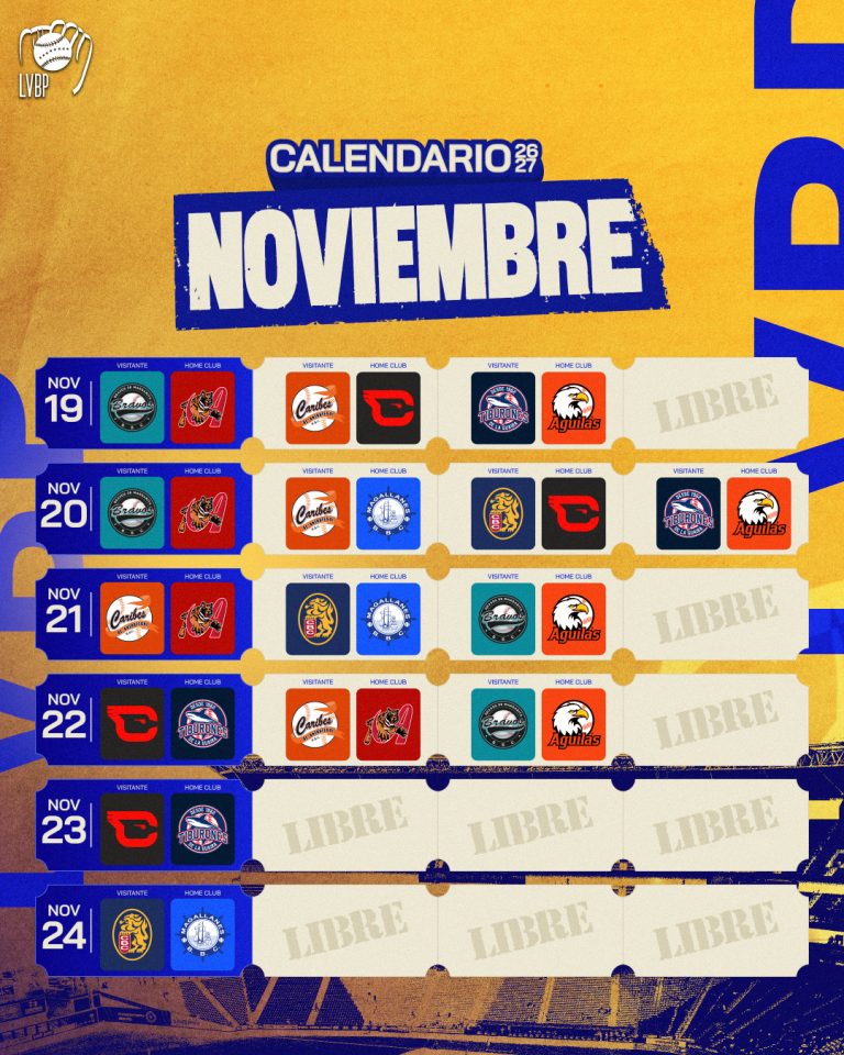 Calendario LVBP 2026-27