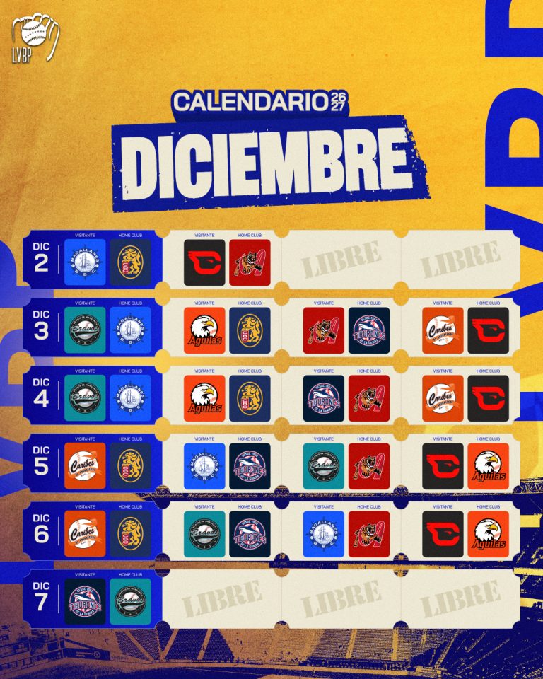 Calendario LVBP 2026-27