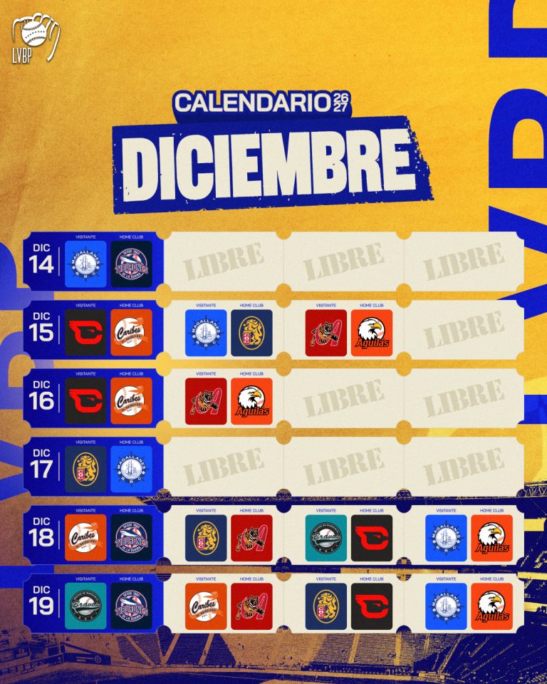 Calendario LVBP 2026-27
