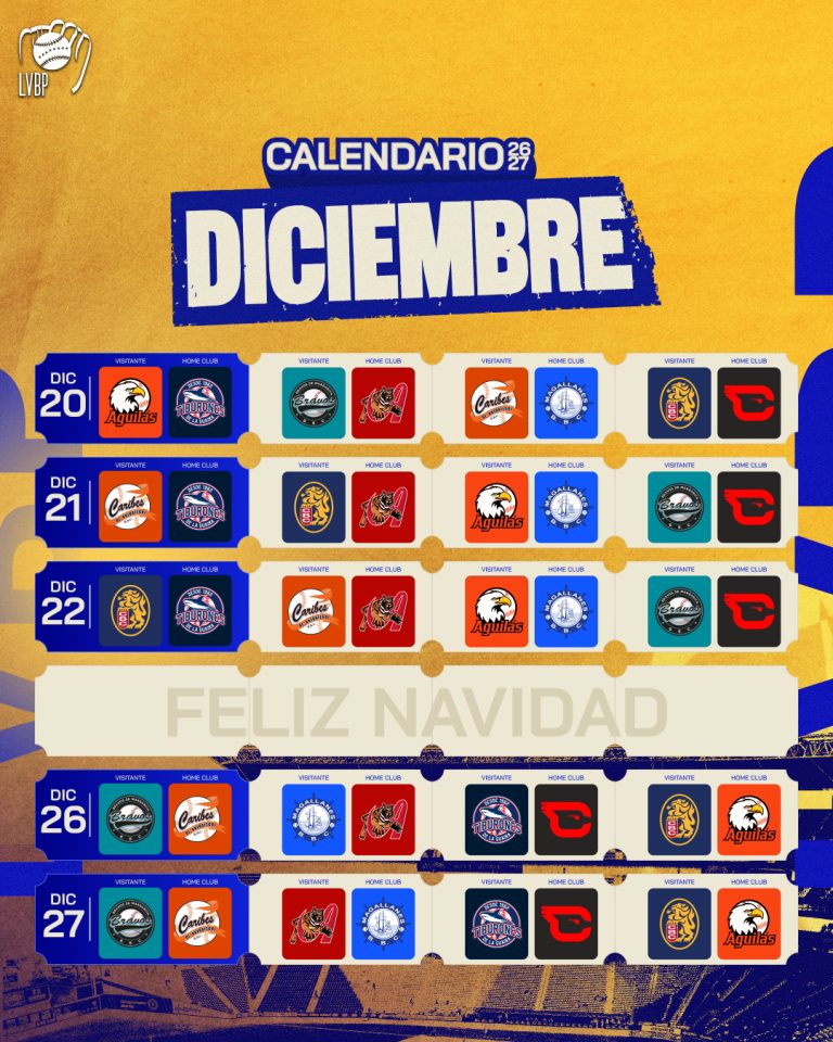 Calendario LVBP 2026-27